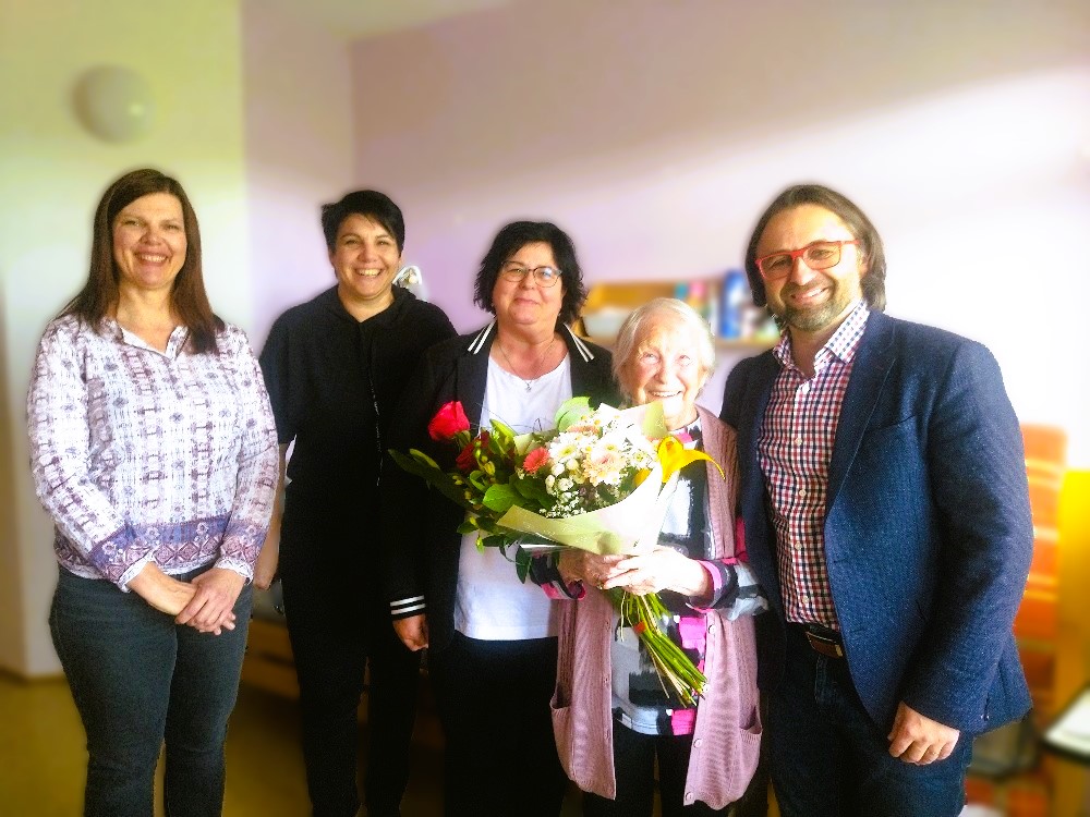Oslavy životního jubilea v Domově pro seniory Vážany
