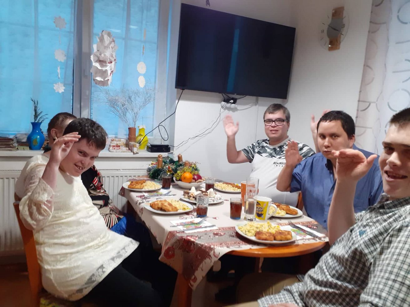 Štědrovečerní večeře v Chráněném bydlení Květná